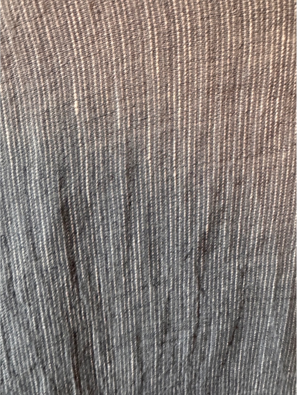 Eileen Fisher | Linen Blend Band Collar Shirt Blue Pinstripe Sz PS Quiet Luxury - Picture 5 of 5